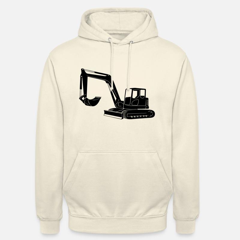 Baggerfahrer Silhouette - Baugeräteführer - Unisex Hoodie - Vanille-Milchshake