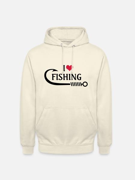 I Love Fishing - Unisex Hoodie - vanilla