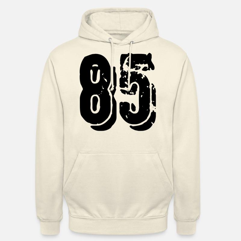 Maillot à 85 chiffres - Sweat-shirt à capuche unisexe - vanille
