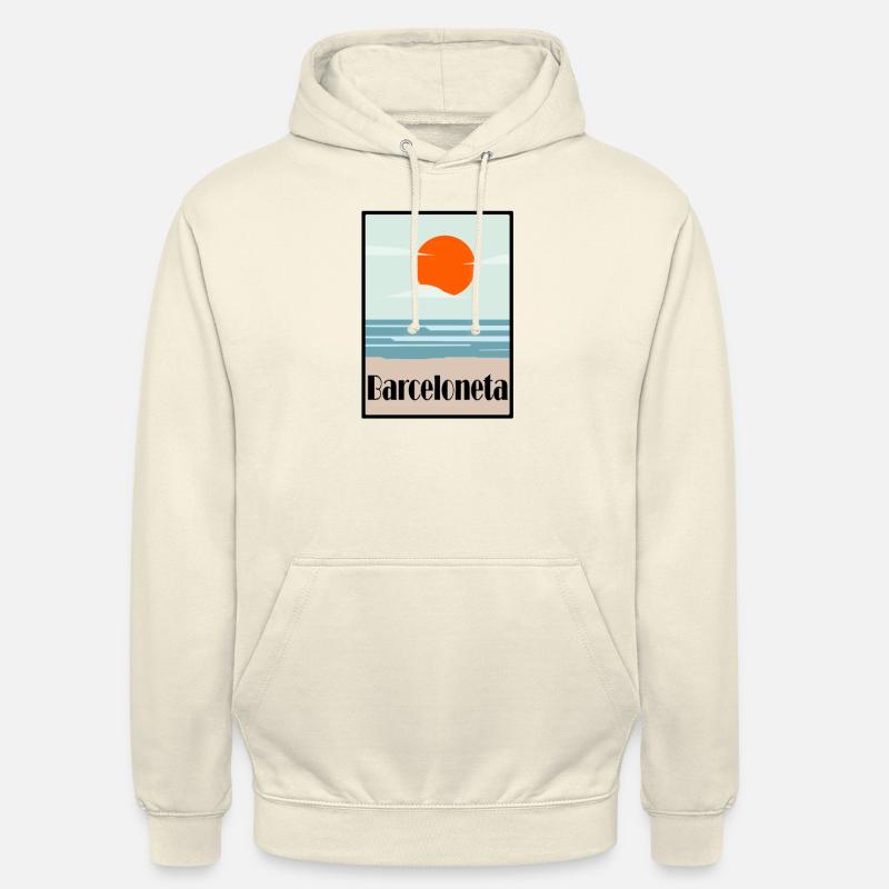 Plage de Barceloneta Barcelone - Sweat-shirt à capuche unisexe - undefined