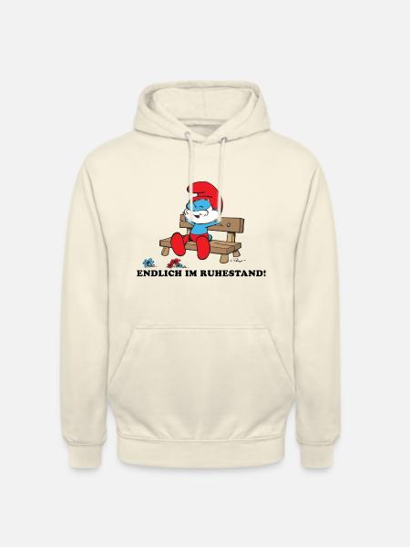 Schlümpfe Design Endlich Im Ruhestand - Unisex Hoodie - Vanille-Milchshake