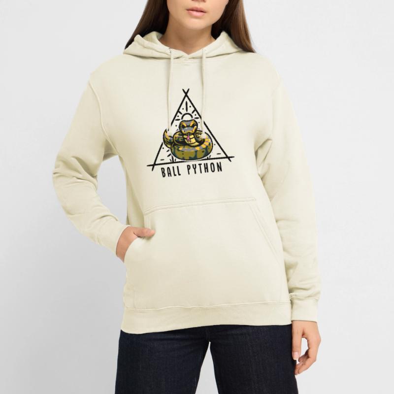 Ball Python Snake Propriétaire Mignon Pet Snake Sweat-shirt à capuche unisexe