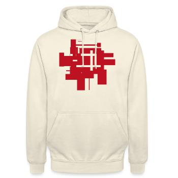 Farben Fläche - Hintergrund - Unisex Hoodie - Vanille-Milchshake - Vorne - Alina (178cm) & Michal (187cm)