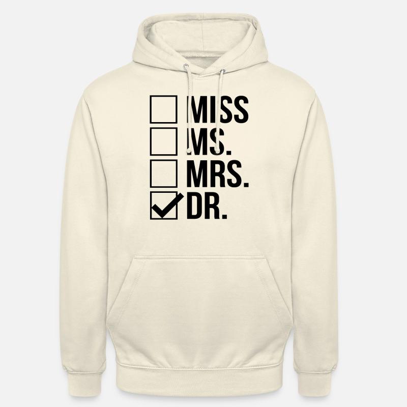 Frau Dr. Doktorat - Unisex Hoodie - Vanille-Milchshake