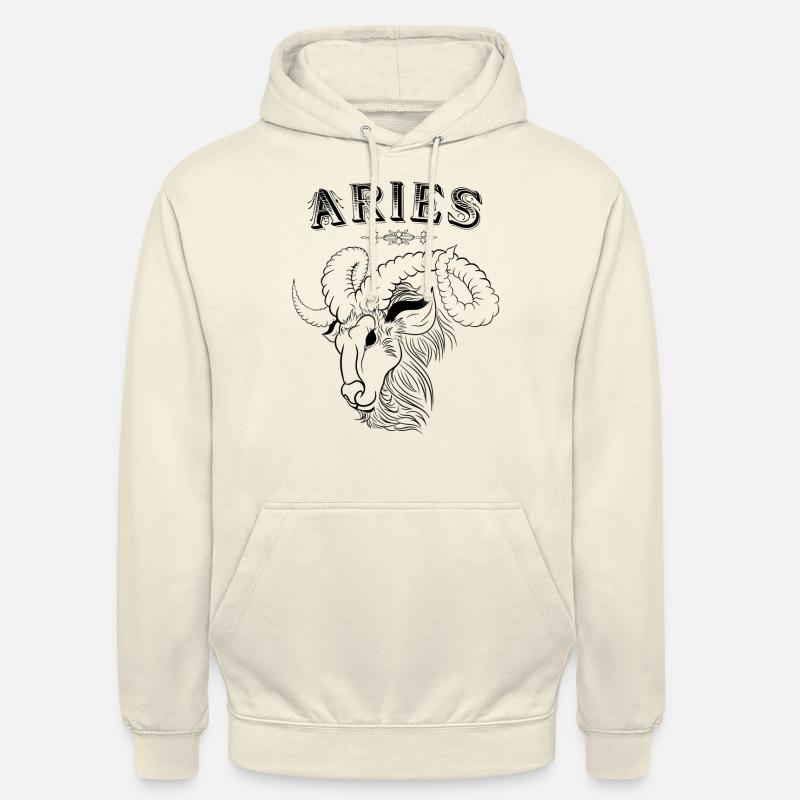 Aries Sternzeichen Widder - Unisex Hoodie - Vanille-Milchshake