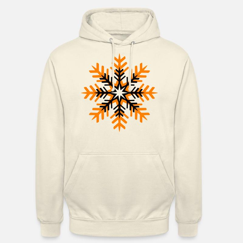 Symbole d’hiver flocon de neige - Sweat-shirt à capuche unisexe - vanille