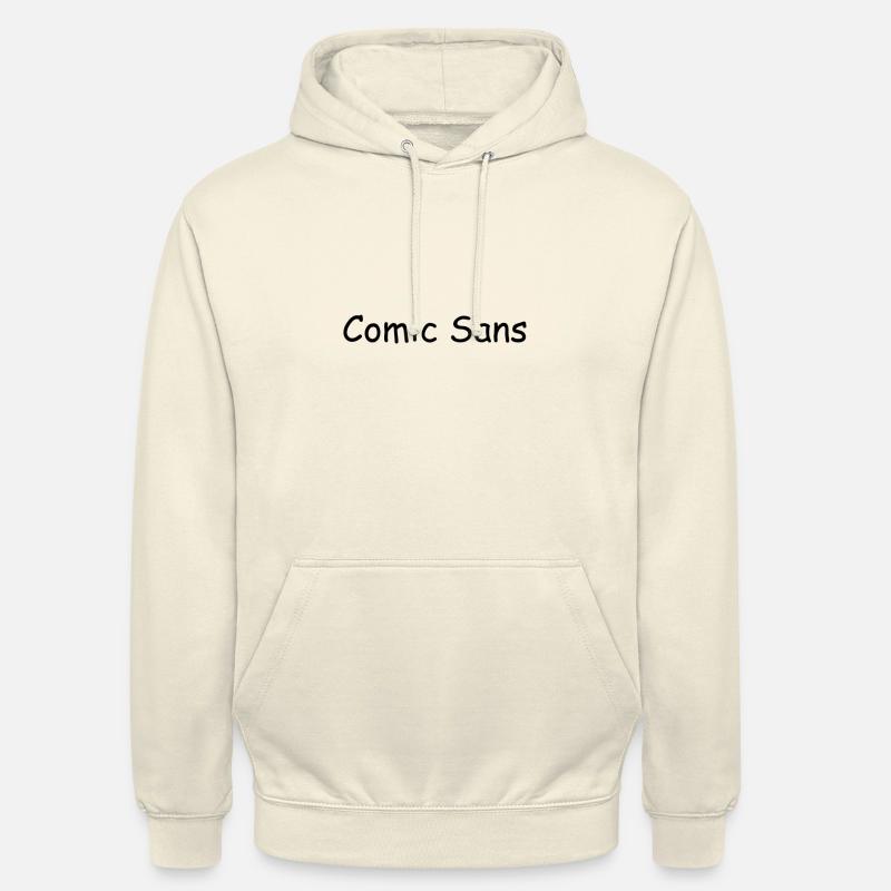 Comic Sans - Sweat-shirt à capuche unisexe - vanille