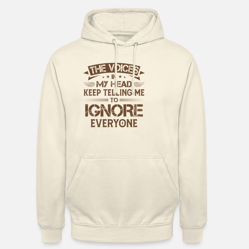 Sarcasme perverti - Sweat-shirt à capuche unisexe - vanille