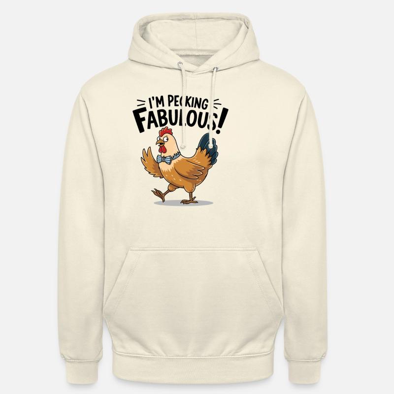 Poulets Poulets - Sweat-shirt à capuche unisexe - vanille