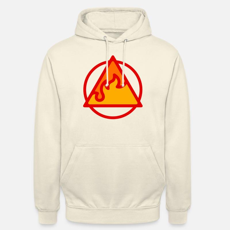 ÉLÉMENT FEU - Sweat-shirt à capuche unisexe - vanille