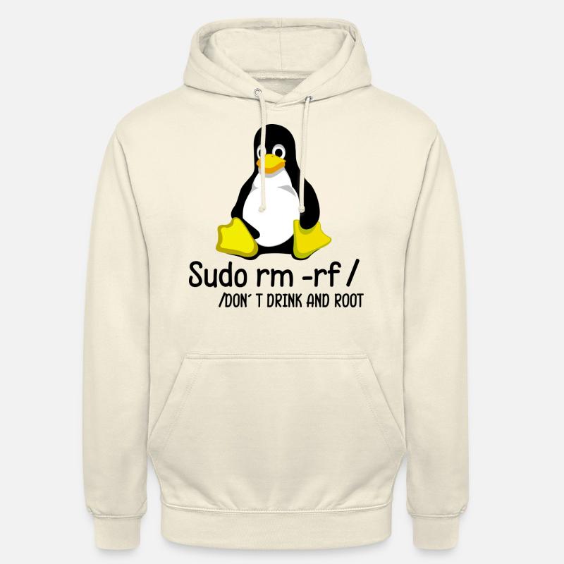 Root Programmierer Tux Pinguin Coding Unisex Hoodie