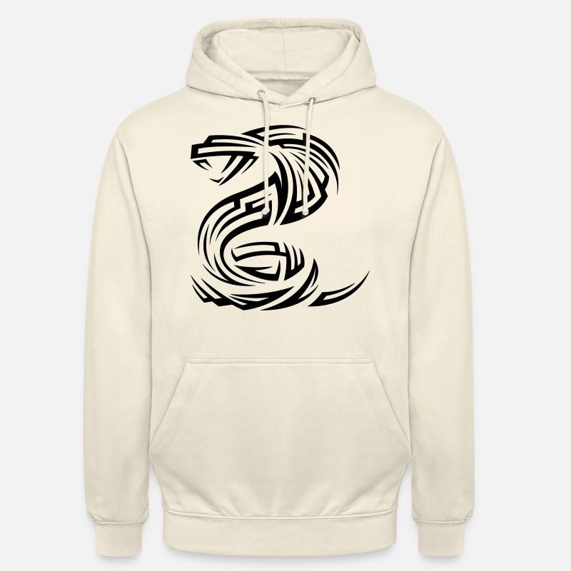Tatouage tribal Snake Cobra - Sweat-shirt à capuche unisexe - vanille