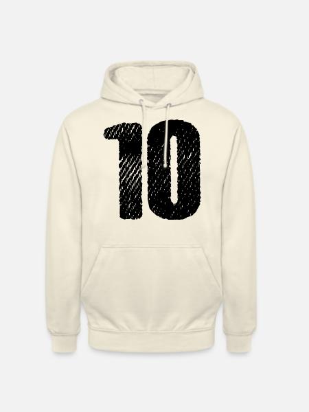 10 number jersey - Unisex Hoodie - vanilla