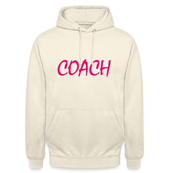 COACH - Unisex Hoodie - vanilla - Front - Alina (178cm) & Michal (187cm)