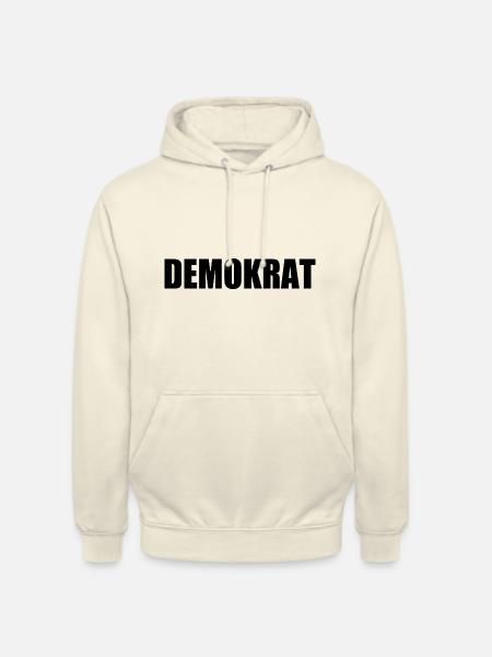 Démocrate - Sweat-shirt à capuche unisexe - vanille