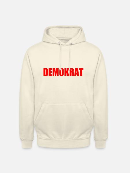 Démocrate - Sweat-shirt à capuche unisexe - vanille