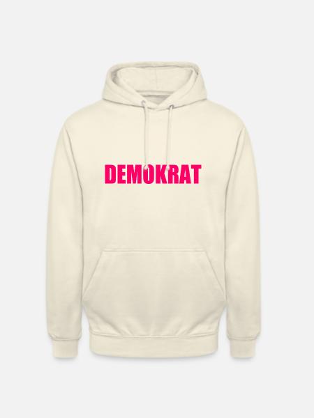 Démocrate - Sweat-shirt à capuche unisexe - vanille
