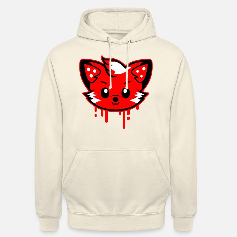 Fuchs Kopf Comic Niedlich - Unisex Hoodie - Vanille-Milchshake