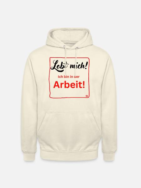 Ich bin in der Arbeit - Unisex Hoodie - Vanille-Milchshake