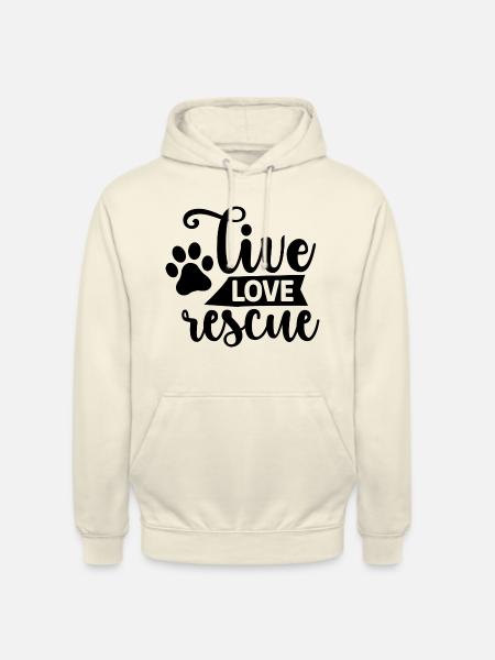 Live Love Rescue - Unisex Hoodie - Vanille-Milchshake