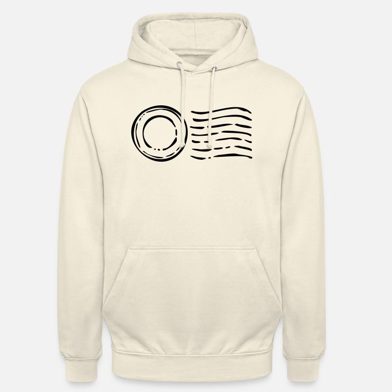Cachet de la poste timbre Cachet de la poste Sweat-shirt à capuche unisexe