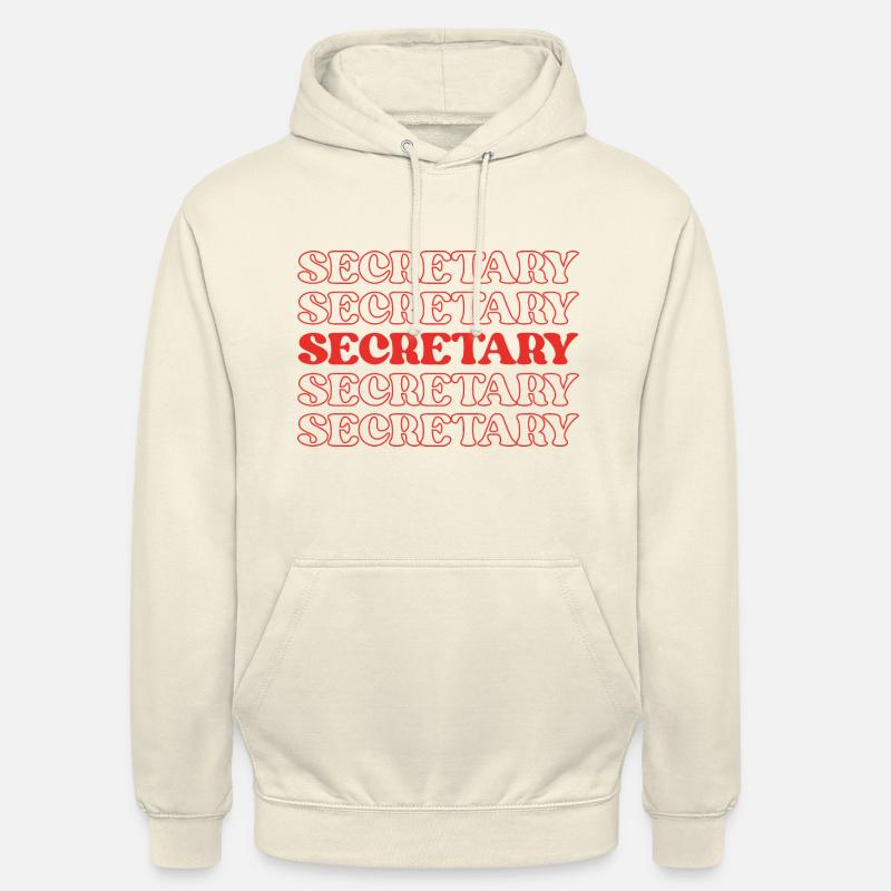 Secrétaire, Assistante Administrative Exécutive - Sweat-shirt à capuche unisexe - vanille