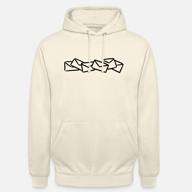 Lettres Envoyer message Post - Sweat-shirt à capuche unisexe - vanille