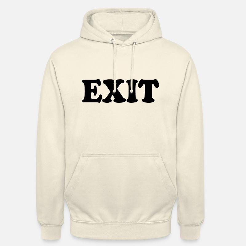 Exit - Sweat-shirt à capuche unisexe - vanille