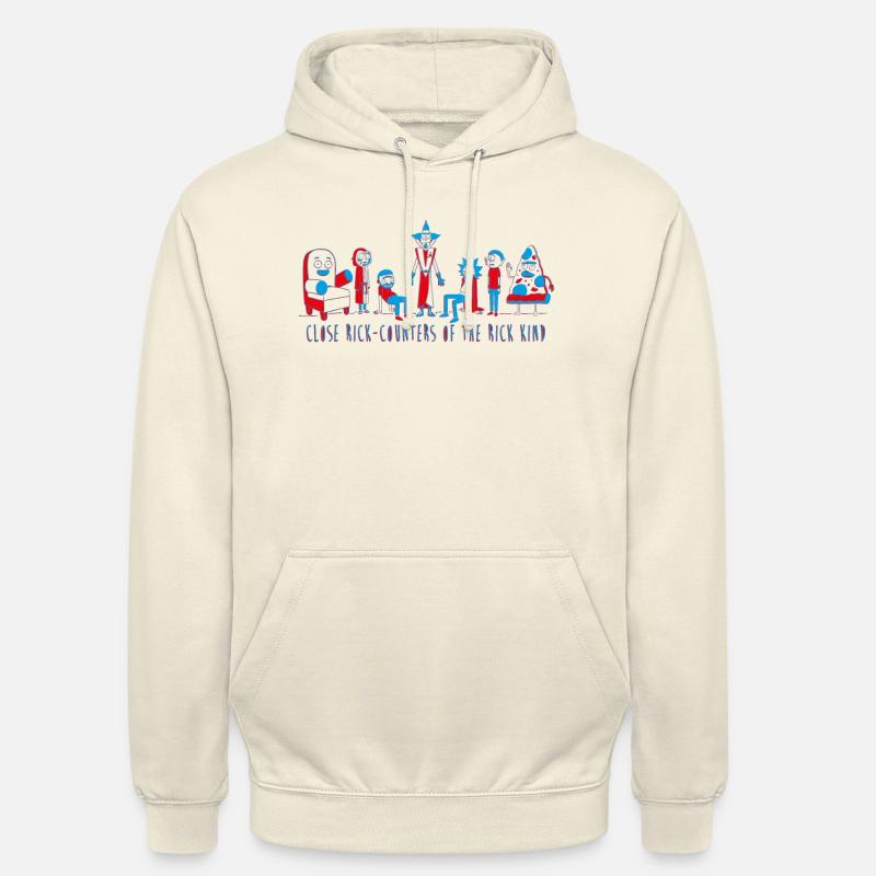 Rick And Morty Close Rick-Counters Drawing - Luvtröja unisex - vaniljmilkshake