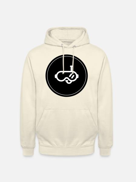 Diving goggles circle - Unisex Hoodie - vanilla