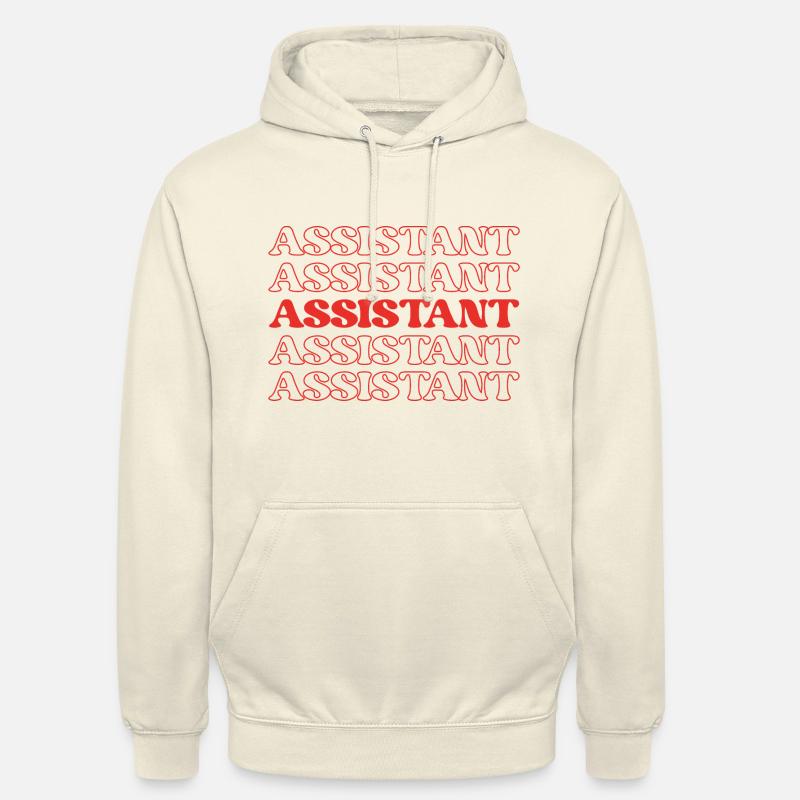 Assistante Assistante Assistante Aide Supportrice Sweat-shirt à capuche unisexe