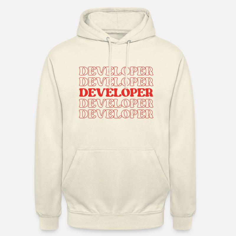 Entwickler, Programmierer, Programmierer, Programmierer, Software-Ingenieur - Unisex Hoodie - Vanille-Milchshake
