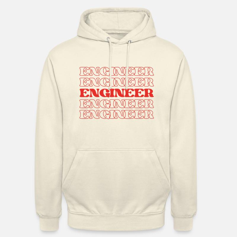 Engineer Designer Developer Technician Builder - Unisex Hoodie - vanilla