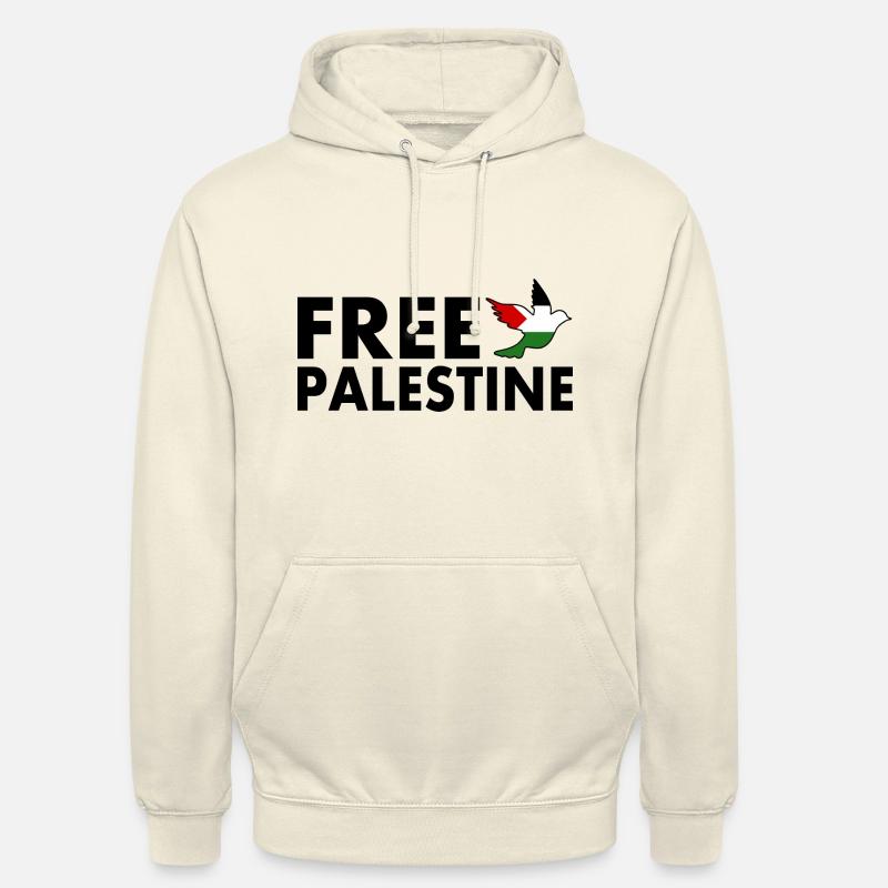 Free palestine - Luvtröja unisex - vaniljmilkshake