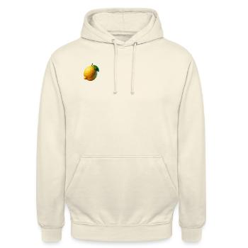 Polygone citron - Sweat-shirt à capuche unisexe - vanille - Devant - Alina (178cm) & Michal (187cm)
