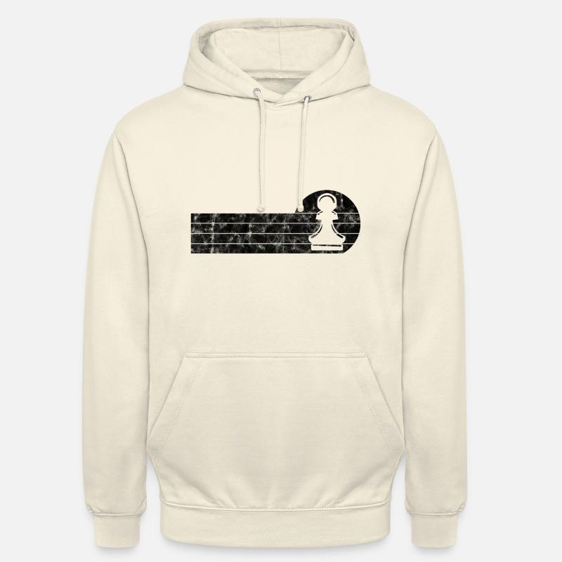 Échecs d’échecs de jeu d’échecs - Sweat-shirt à capuche unisexe - vanille