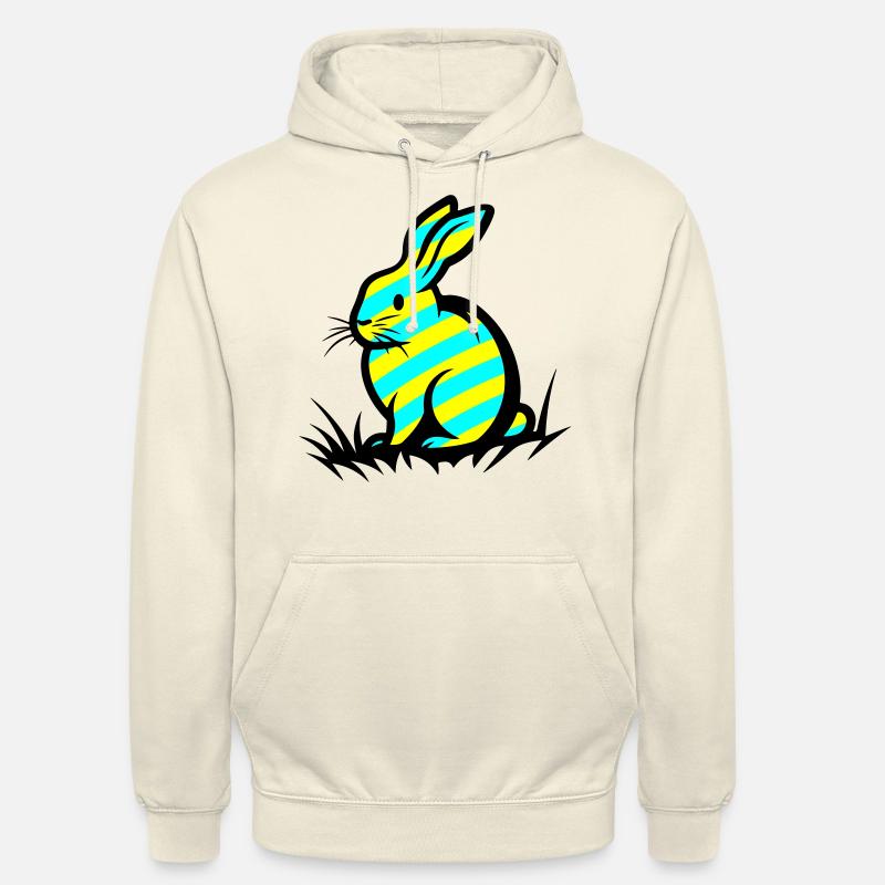 Lapin symbole de Pâques - Sweat-shirt à capuche unisexe - vanille