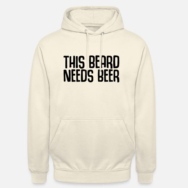 This Beard Needs Beer 2 - Unisex Hoodie - Vanille-Milchshake