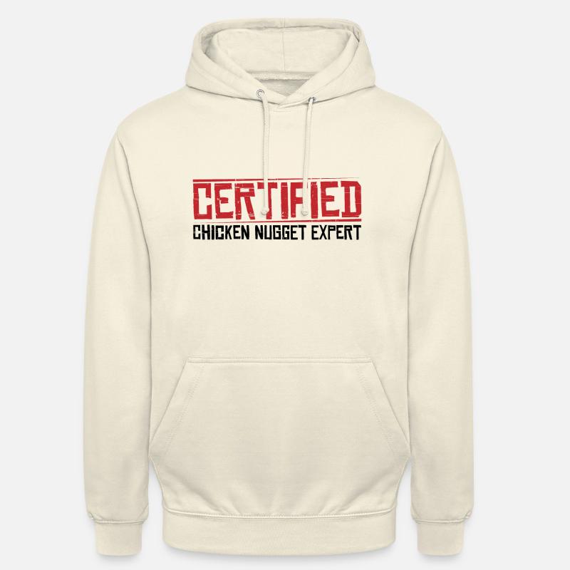 Expert certifié Chicken Nugget 4 - Sweat-shirt à capuche unisexe - vanille