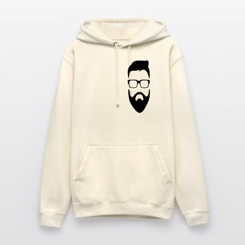 Bart Brille Mann Vollbart Geschenk Geschenkidee Unisex Hoodie