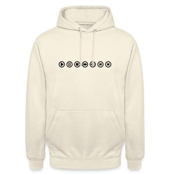 Sound Icons - Unisex Hoodie - Vanille-Milchshake - Vorne - Alina (178cm) & Michal (187cm)