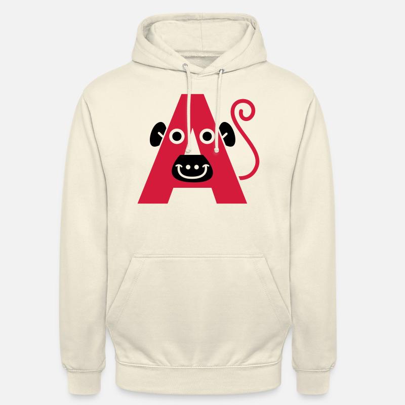 lettre d'un - Sweat-shirt à capuche unisexe - vanille