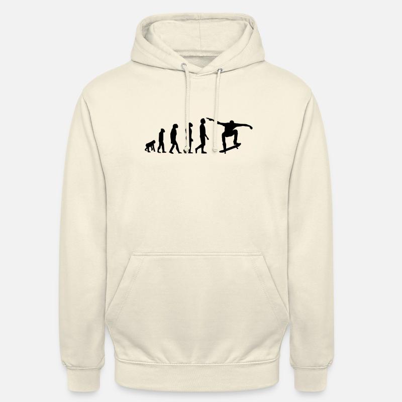 EVOLUTION SKATE - Sweat-shirt à capuche unisexe - vanille