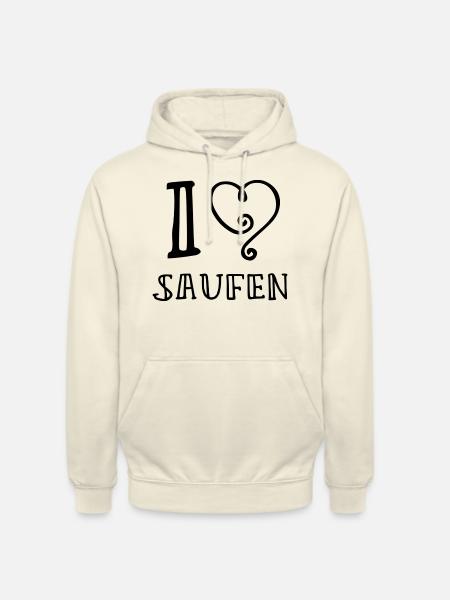 I Love SAUFEN2 - Unisex Hoodie - Vanille-Milchshake