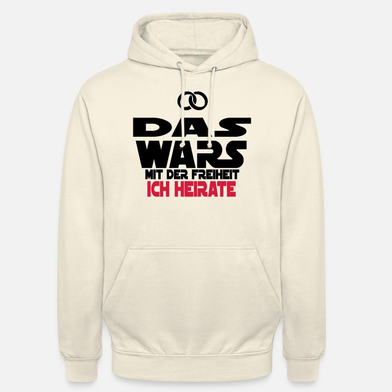 das wars ich heirate - Unisex Hoodie - Vanille-Milchshake