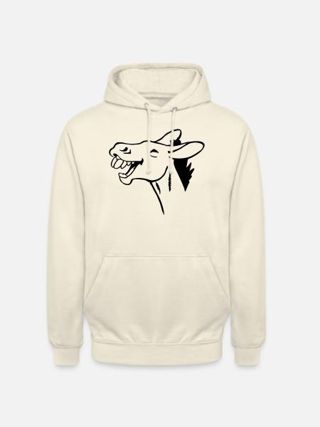 Rire âne - Sweat-shirt à capuche unisexe - vanille
