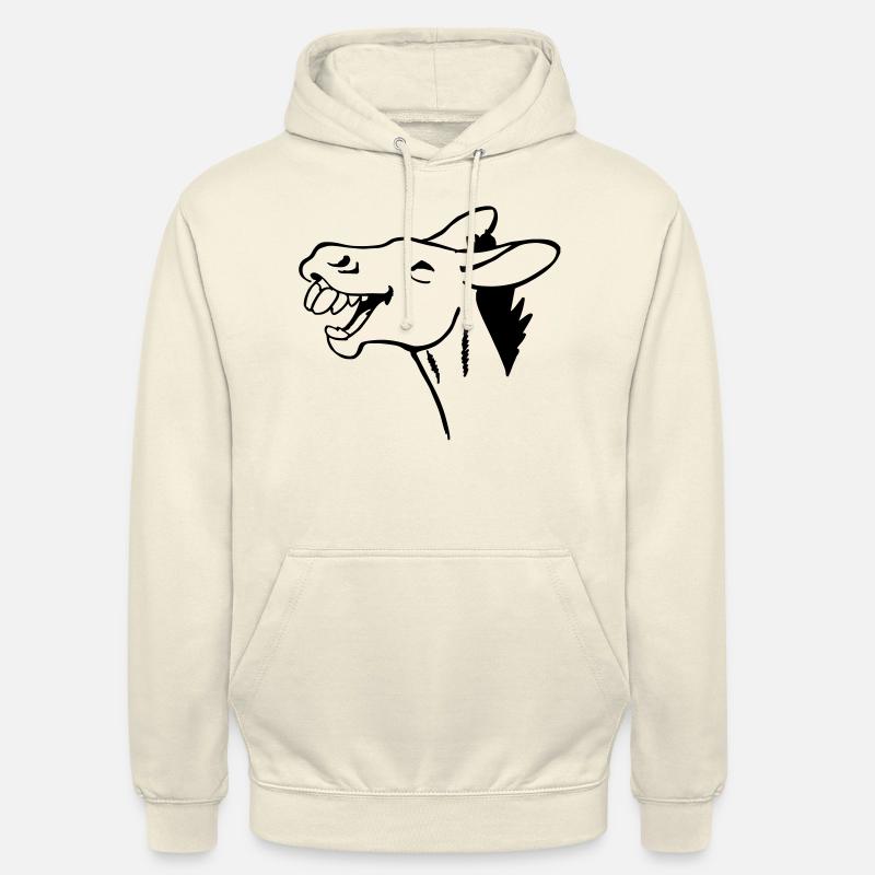 lachender Esel - Unisex Hoodie - Vanille-Milchshake