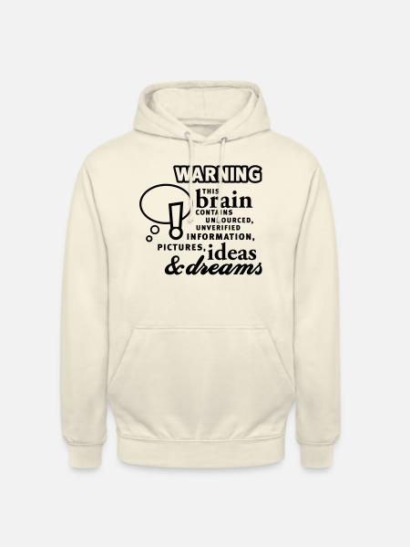Brain - content - Brain - Content - 1C - Unisex Hoodie - vanilla