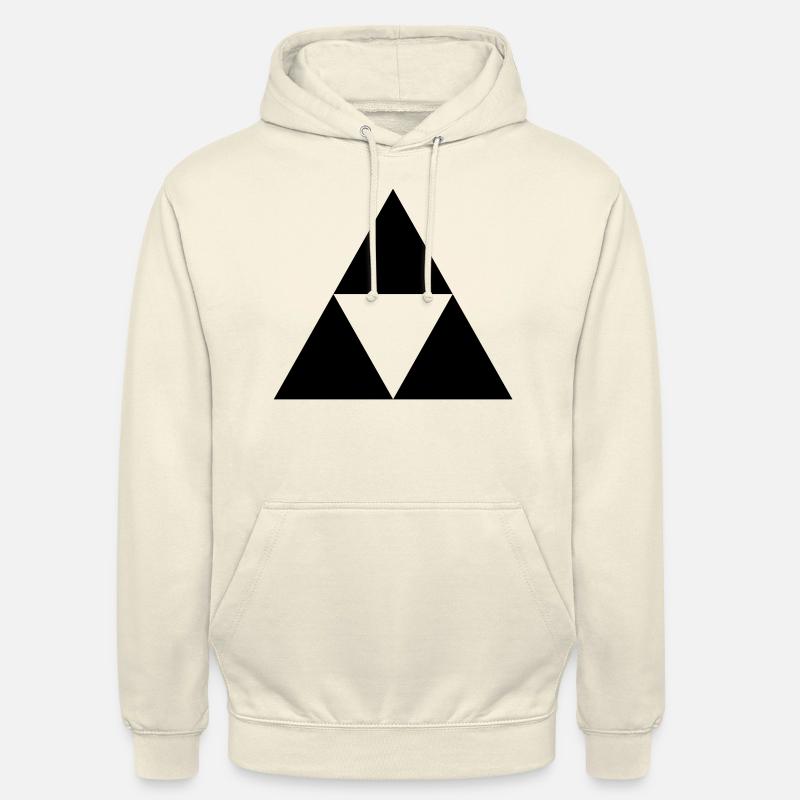 Triangle de Sierpinski - Sweat-shirt à capuche unisexe - vanille