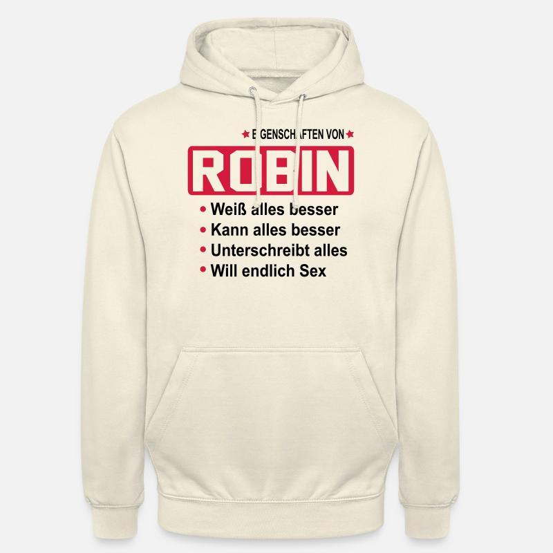 robin - Unisex Hoodie - Vanille-Milchshake